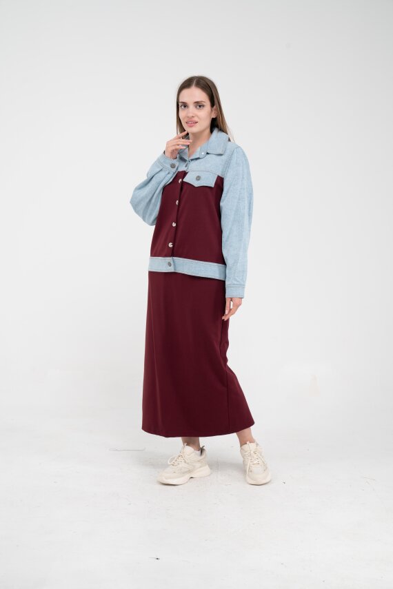 Kot Detaylı İkili Takım K1723 - 18