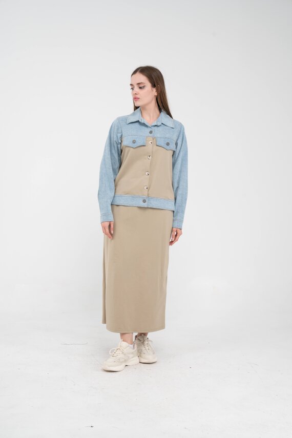 Kot Detaylı İkili Takım K1723 - 26