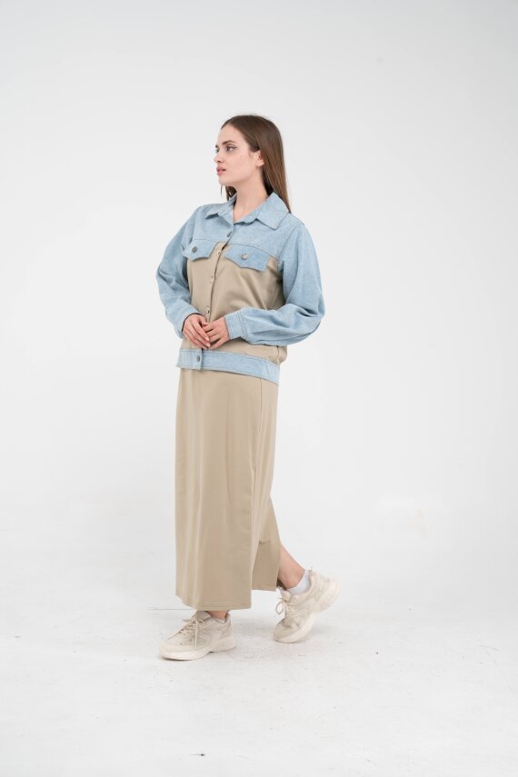 Kot Detaylı İkili Takım K1723 - 27