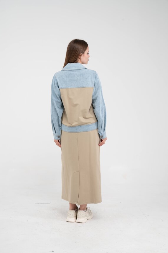 Kot Detaylı İkili Takım K1723 - 34