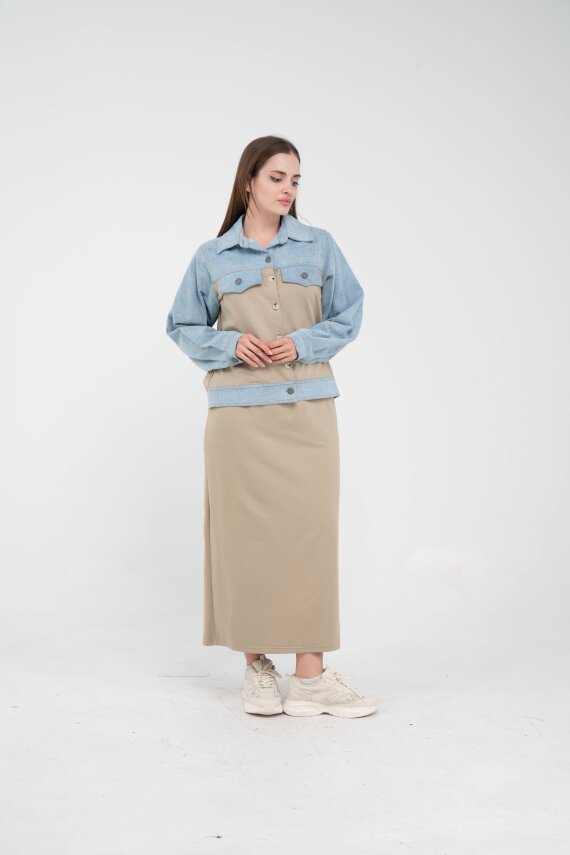 Kot Detaylı İkili Takım K1723 - 31