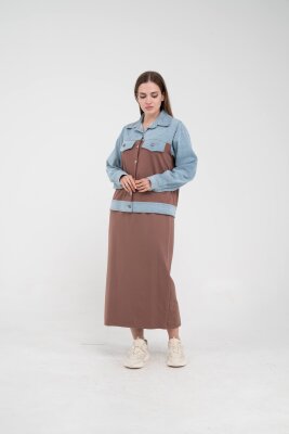 Kot Detaylı İkili Takım K1723 - 40