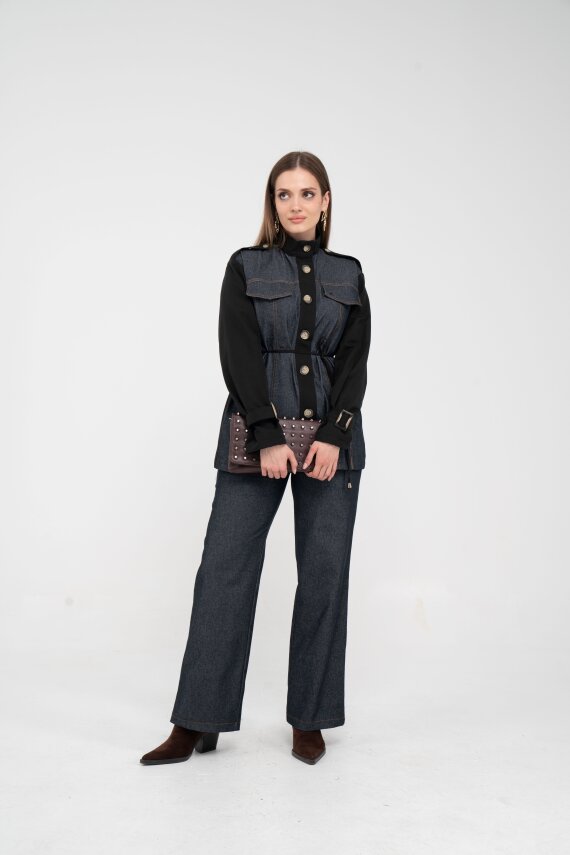 Kot Görünümlü Detaylı İkili Takım K1754 - 1