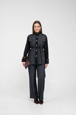 Kot Görünümlü Detaylı İkili Takım K1754 - 5