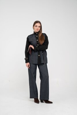 Kot Görünümlü Detaylı İkili Takım K1754 - 6