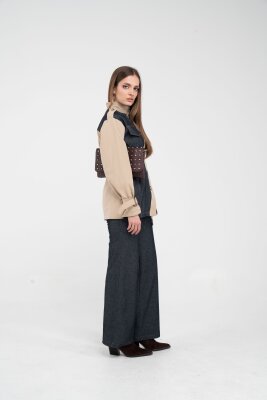 Kot Görünümlü Detaylı İkili Takım K1754 - 7