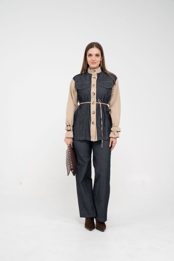 Kot Görünümlü Detaylı İkili Takım K1754 - 9