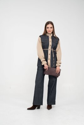 Kot Görünümlü Detaylı İkili Takım K1754 - 10