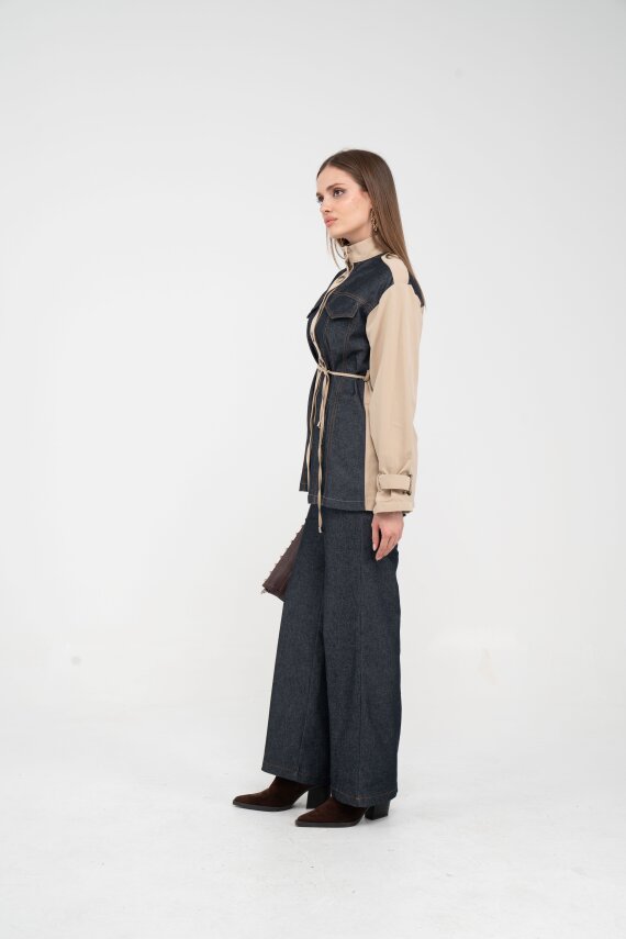 Kot Görünümlü Detaylı İkili Takım K1754 - 11