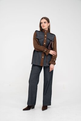 Kot Görünümlü Detaylı İkili Takım K1754 - 18