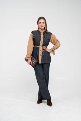 Kot Görünümlü Detaylı İkili Takım K1754 - 23