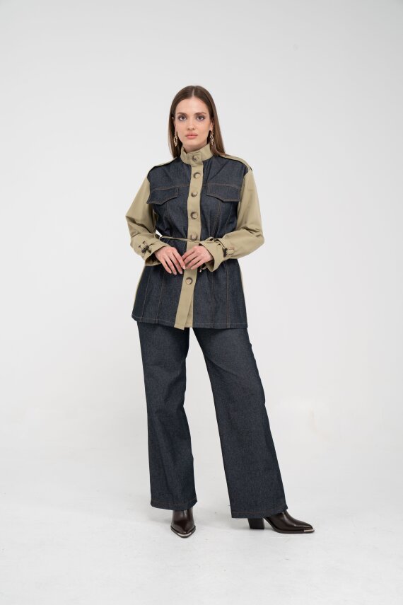 Kot Görünümlü Detaylı İkili Takım K1754 - 27