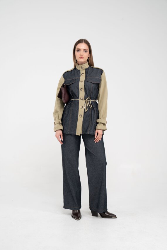 Kot Görünümlü Detaylı İkili Takım K1754 - 31