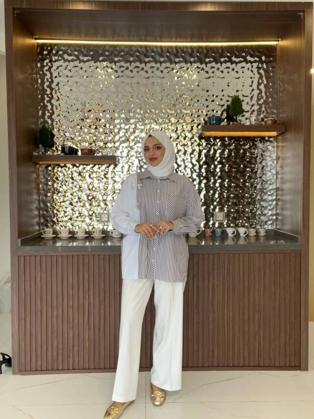 Kurdela Aksesurlı Çizgili Basıc Gömlek GMK16054 - 19