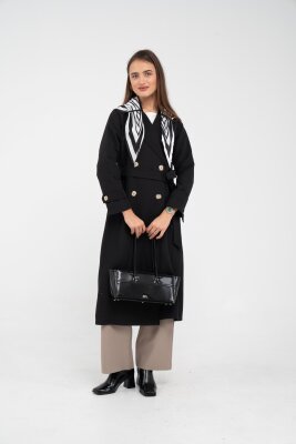 Kuşaklı Çift Düğmeli Kadın Trençkot 8086 - 36