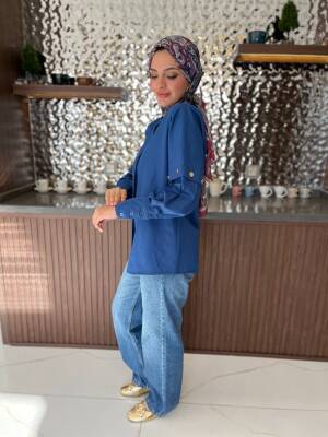 Metal Aksesurlı Basıc Gömlek GMK08009 - 9