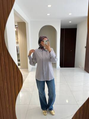 Metal Aksesurlı Basıc Gömlek GMK08009 - 19