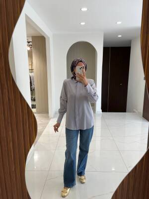 Metal Aksesurlı Basıc Gömlek GMK08009 - 20