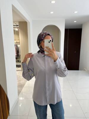 Metal Aksesurlı Basıc Gömlek GMK08009 - 23