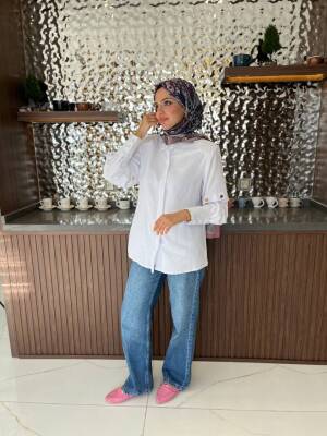 Metal Aksesurlı Basıc Gömlek GMK08009 - 25