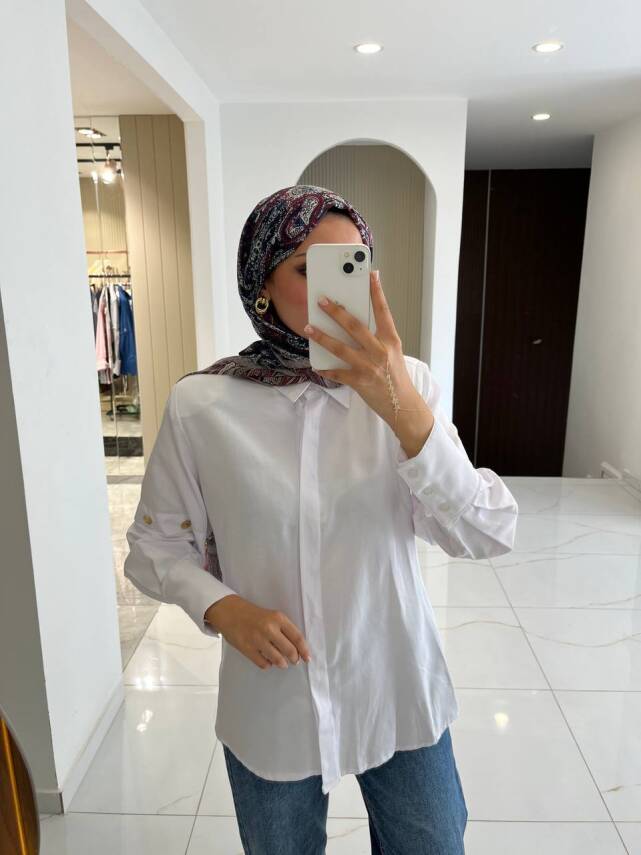 Metal Aksesurlı Basıc Gömlek GMK08009 - 26