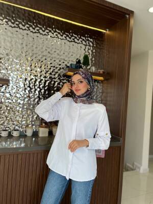 Metal Aksesurlı Basıc Gömlek GMK08009 - 28