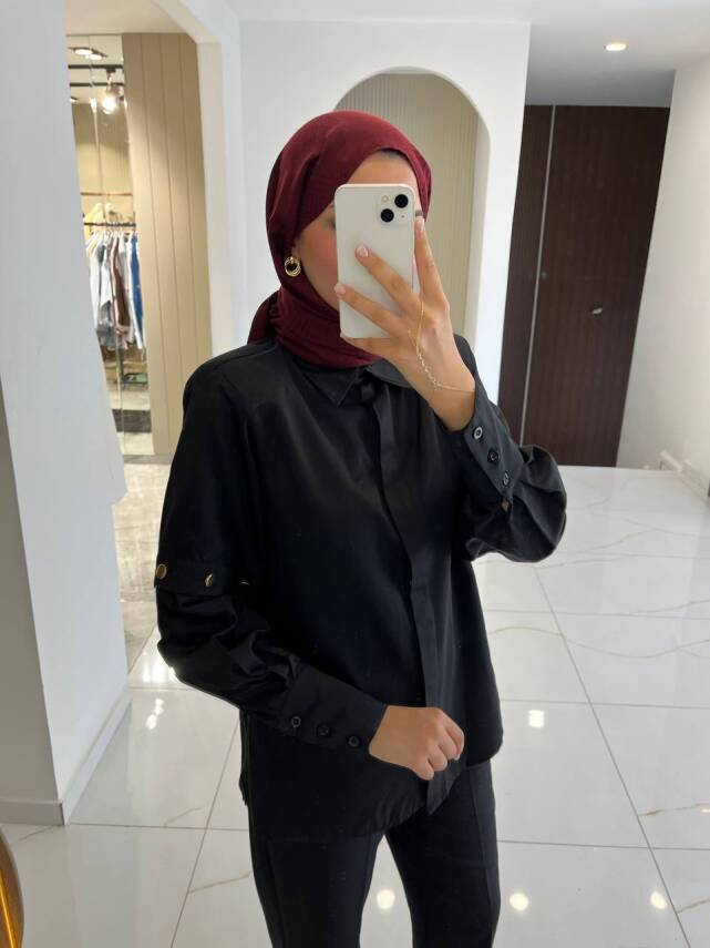 Metal Aksesurlı Basıc Gömlek GMK08009 - 31