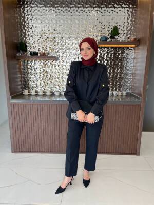 Metal Aksesurlı Basıc Gömlek GMK08009 - 33