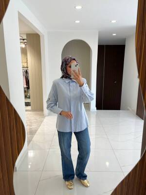 Metal Aksesurlı Basıc Gömlek GMK08009 - 37