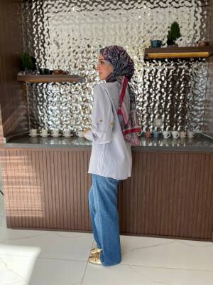 Metal Aksesurlı Basıc Gömlek GMK08009 - 38