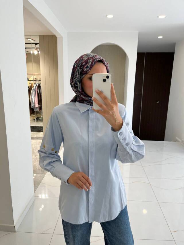 Metal Aksesurlı Basıc Gömlek GMK08009 - 39