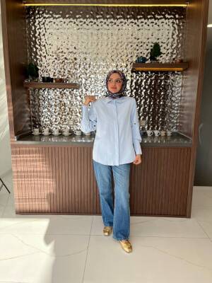 Metal Aksesurlı Basıc Gömlek GMK08009 - 41