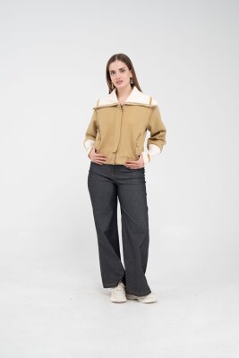 Oversize Fermuarlı Sweat Ceket K1720 - SASİLVA