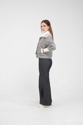 Oversize Fermuarlı Sweat Ceket K1720 - 10