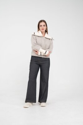 Oversize Fermuarlı Sweat Ceket K1720 - 27