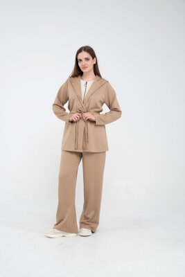 Rahat Kalıp Kapüşonlu Kadın Takım 1726 - SASİLVA