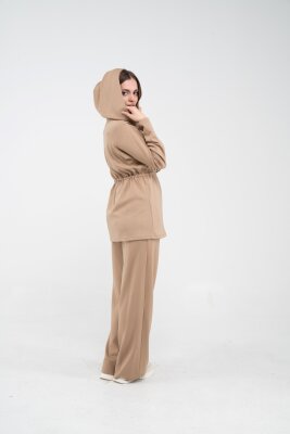 Rahat Kalıp Kapüşonlu Kadın Takım 1726 - 3