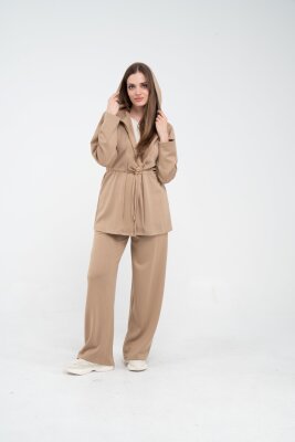 Rahat Kalıp Kapüşonlu Kadın Takım 1726 - 5