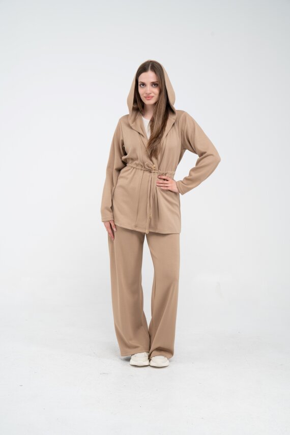 Rahat Kalıp Kapüşonlu Kadın Takım 1726 - 6