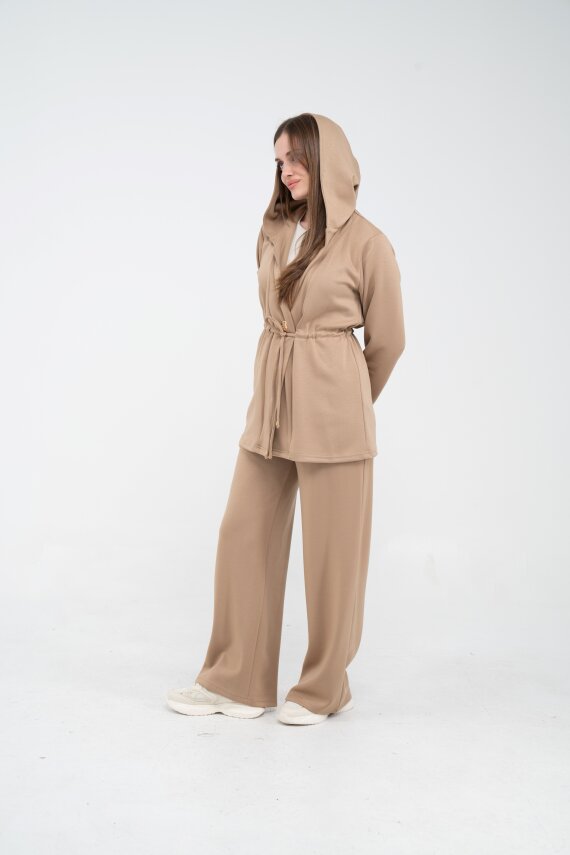 Rahat Kalıp Kapüşonlu Kadın Takım 1726 - 7