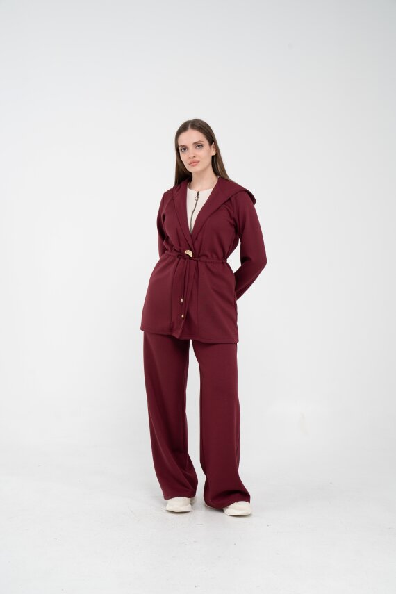 Rahat Kalıp Kapüşonlu Kadın Takım 1726 - 9