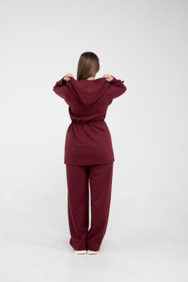 Rahat Kalıp Kapüşonlu Kadın Takım 1726 - 17