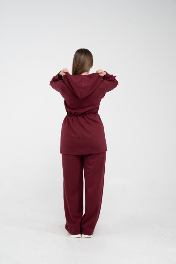 Rahat Kalıp Kapüşonlu Kadın Takım 1726 - 17