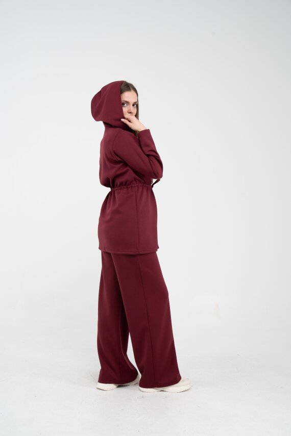 Rahat Kalıp Kapüşonlu Kadın Takım 1726 - 15