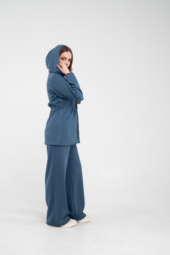 Rahat Kalıp Kapüşonlu Kadın Takım 1726 - 22