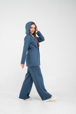 Rahat Kalıp Kapüşonlu Kadın Takım 1726 - 23