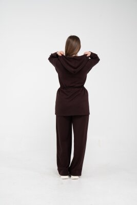 Rahat Kalıp Kapüşonlu Kadın Takım 1726 - 36