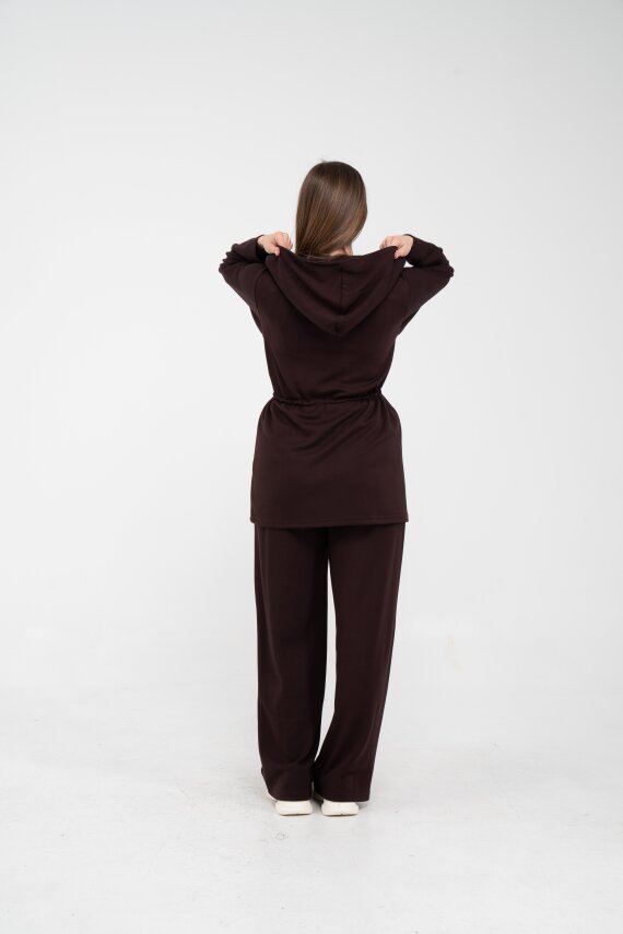 Rahat Kalıp Kapüşonlu Kadın Takım 1726 - 36