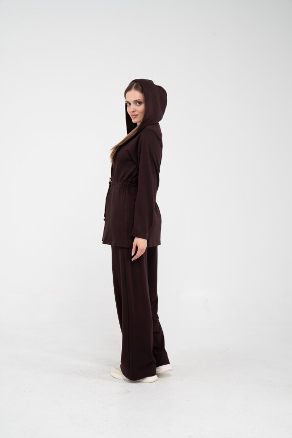 Rahat Kalıp Kapüşonlu Kadın Takım 1726 - 31