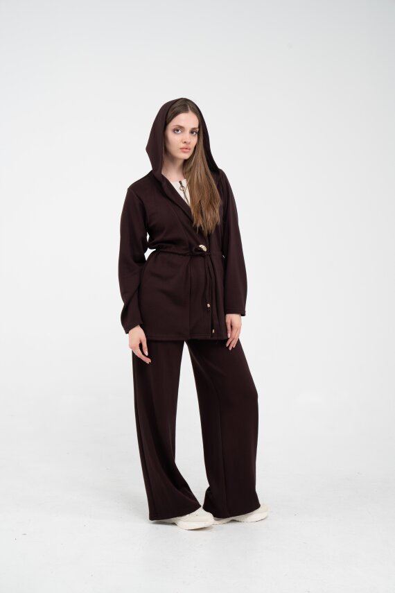 Rahat Kalıp Kapüşonlu Kadın Takım 1726 - 32